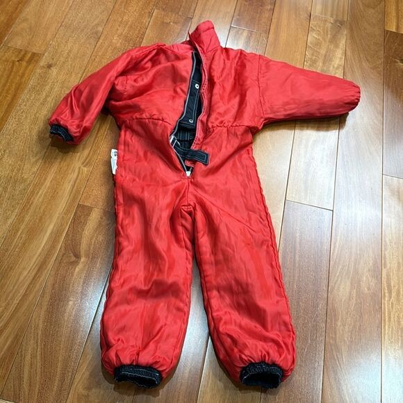Vintage kids one piece white mountain powder skiing suit 6 - Picture 6 of 11